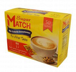 Sugar Match No Calorie Sweetner (50 Sachets)
