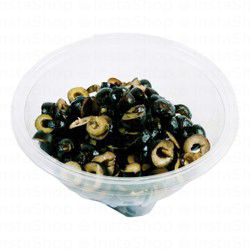 Fresh Black Olives Sliced