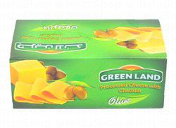 Green Land Cheddar Cheese with Olives