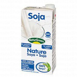 NaturGreen Organic Soya Drink Nature with No Added Sugar - gluten free, lactose free