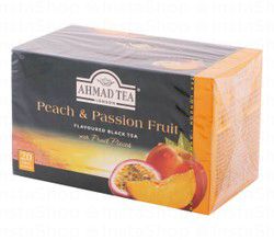 Ahmad Tea Peach & Passion Fruit Black Tea Bags (20 Tea Bags)