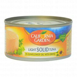 California Garden Light Solid Tuna in Sunflower Oil with Brine