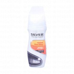 Silver Instant Shoe Shine Black