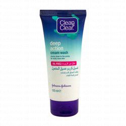 Clean & Clear Deep Action Cream Wash Oil Free