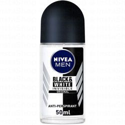 Nivea Men Black & White Invisible Antiperspirant Deodorant Roll-On Original Scent