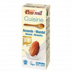 Ecomil Organic Almond Cooking Cream - vegan, dairy free, gluten free, lactose free