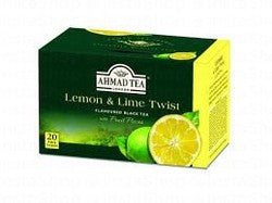 Ahmad Tea Lemon & Lime Twist Black Tea Bags (20 Pieces)