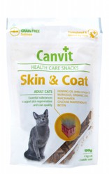 Canvit Skin & Coat Health Care Treats with Salmon for Adult Cats - grain free