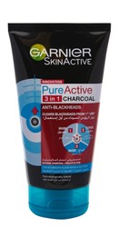 Garnier Skin Pure Active 3in1 Charcoal Anti Blackheads Face Wash