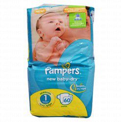 Pampers Newborn Baby-Dry Diapers Size 1 (2 to 5 kg)