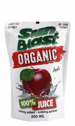 Sun Blast Organic Apple Juice - junk free