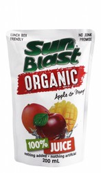 Sun Blast Organic Apple & Mango Juice - junk free