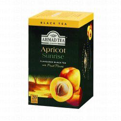 Ahmad Tea Apricot Sunrise Flavored Black Tea with Fruit Pieces (20 Foil Bags)