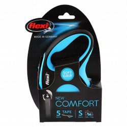 Flexi Comfort Small Light Blue 5m Retractable Leash for Dogs (Up to 15kg)