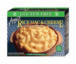 Amy's Frozen Organic Rice Mac & Cheese Pasta - GMO free, gluten free