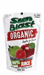 Sun Blast Organic Apple and Guava Juice - junk free