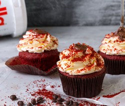 Red Velvet Cupcake with Nutella