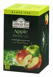 Ahmad Tea Apple Refresh Black Tea Bags with Fruit Pieces