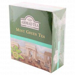 Ahmad Tea Mint Green Tea Bags (100 Pieces)