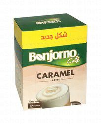 Bonjorno Cafe Caramel Latte Instant Coffee Sachets