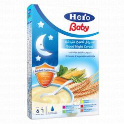 Hero Baby Good Night Cereal 8 Cereals & Vegetables with Milk From 6 Months