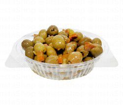 Fresh Green Olives Stuffed with Carrots