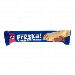 Freska White Chocolate Coated Wafer Bar Filled with Chocolate Cream