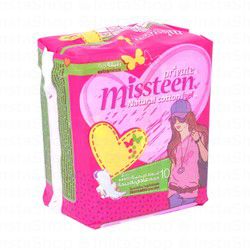 Private Missteen Feminine Pads Extra Thin Normal with Wings