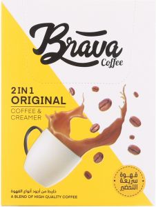 Brava Coffee 2 in 1 Original Instant Coffee and Creamer