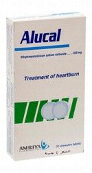 Alucal 320mg Dihydroxyaluminium Sodium Carbonate Chewables for Heartburn