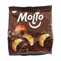 Molto Mini Croissants Filled with Pure Cocoa