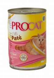 Procat Pate Wet Food with Veal for Adult Cats (1-7 Years)