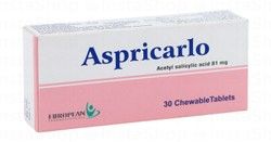 Aspricarlo 81mg Acetyl Salicylic Acid Chewables