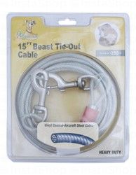 Xiaoxin Silver Heavy Duty Aircraft Steel 4.6m Tie Out Cable for Dogs (Up to 113kg)