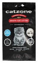 Catzone Antibacterial White Clumping Cat Litter - dust free