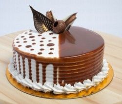 Eggless Choco Vanilla Cake