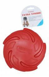 Dougez Red Non Toxic Rubber Frisbee Fetch Dog Toy