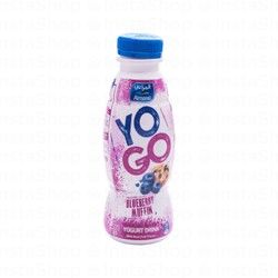 Almarai Yo Go Yogurt Drink with Real Fruit Pieces Blueberry Muffin Flavor