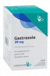 Gastrazole 20mg Omeprazole for Gastric & Duodenal Ulcers