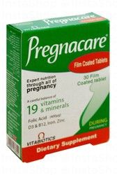 Vitabiotics Pregnacare Supplement with Vitamins & Minerals - gluten free, preservatives free, vegetarian