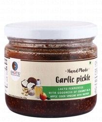Dhatu Organic Handmade Lacto Fermented Garlic Pickle