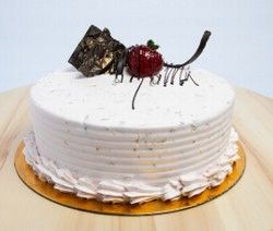Eggless Rose Cake