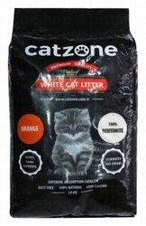 Catzone White Clumping Cat Litter Orange Scent - dust free