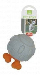 Nunbell Gray & Orange Ball Dog Toy