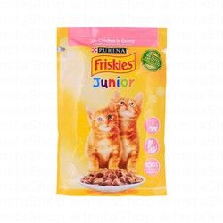Friskies Junior Wet Cat Food with Chicken in Gravy for Kittens - no added artificial colorants