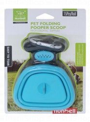 Nunbell Black & Blue Pet Pooper Scoop with Refill Rolls