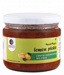 Dhatu Organic Handmade Lacto Fermented Lemon Pickle - oil free