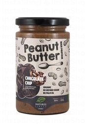 Nature's Finest Organic Peanut Butter with Chocolate Chip - refined sugar free, palm oil free, high in protein