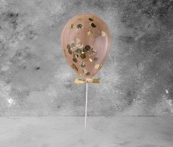 Gold Confetti Balloon Topper