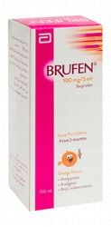 Brufen 100mg/5ml Ibuprofen Syrup Orange Flavor for Children (3+ Months)